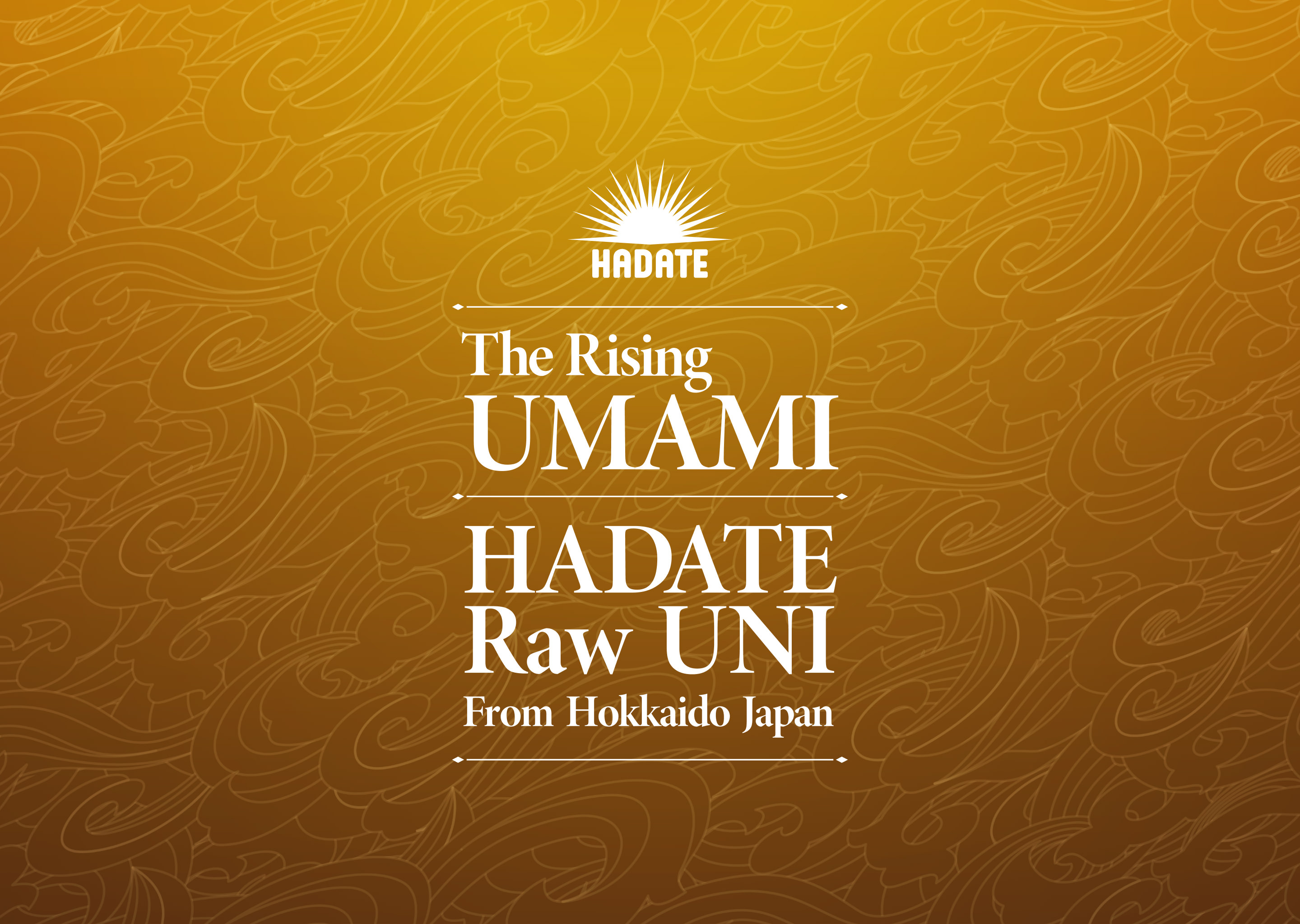 HADATE  RAW UNI FROM HOKKAIDO JAPAN
